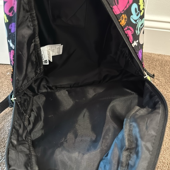 Disney parks Mickey Mouse face multi color backpack bag - Picture 4 of 6